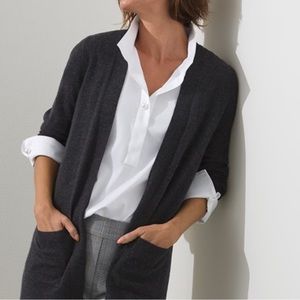 Chico’s No Iron Stretch Faux Pearl Tunic Sz L